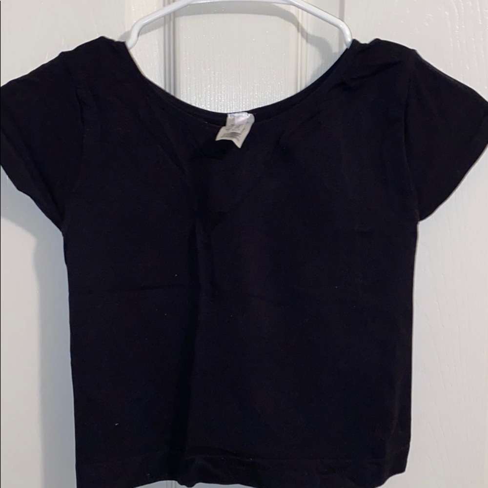 Black crop top
